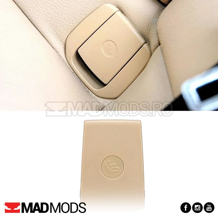 Capac Ornament Bancheta ISOFIX Negru Crem F30 F20 F21 F80 F34 E84 E90