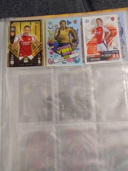 3 cartonașe rare topps match attax tcg arsenal bundle