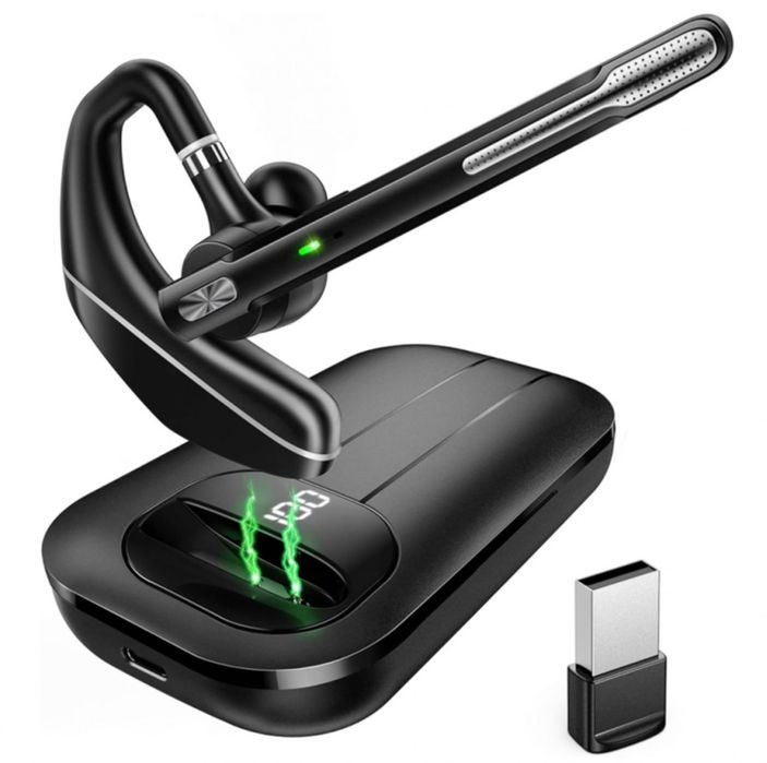 Casca Call Center Bluetooth Techsuit Hearyo A6L, Neagra