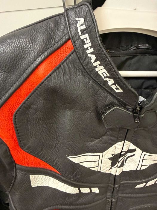 Geaca moto Alphahead piele naturala, marime L