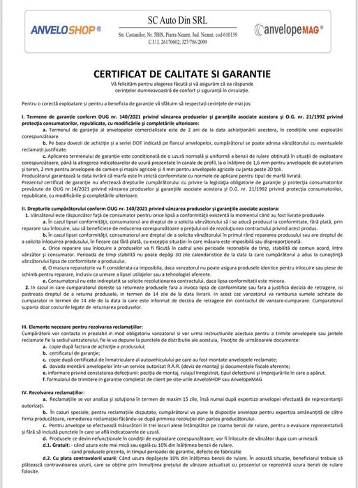 Vând Anvelope All Season 205/60R16 92H (dețin factură)