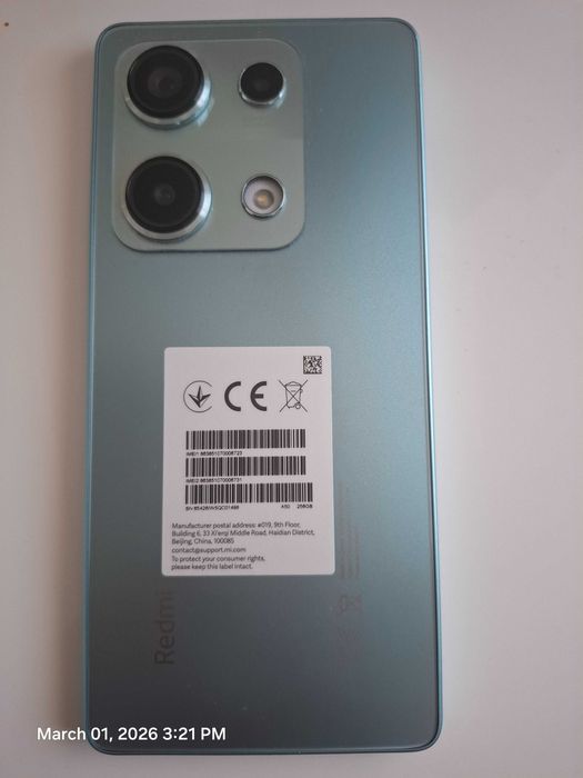 Xiaomi Redmi Note 14s - като нов + оригинално 67W Xiaomi зарядно