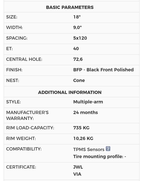 Jante 18 BMW F10 F20 F22 E46 E90 E60 X3 X4 F26 X5 Z3 Z4 5 x 120 R18