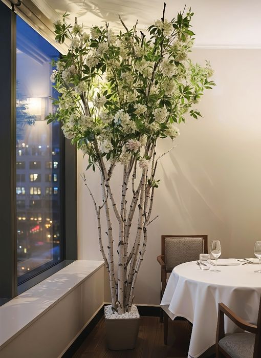 Copac natural cu flori artificiale