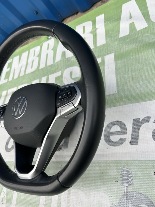 Volan din piele cu airbag, padele Volkswagen Tiguan 2020