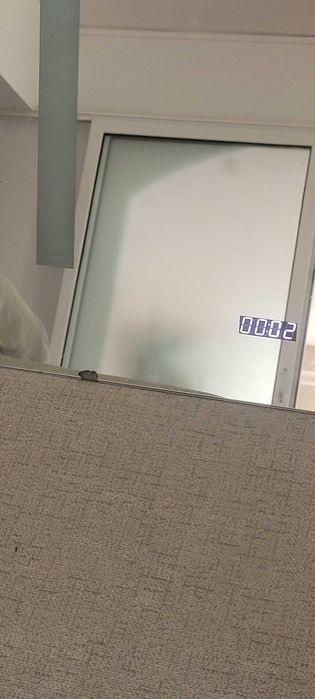 Oglindă baie cu ceas si lumini led