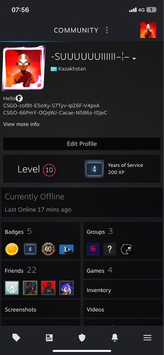 Продам Steam+Faceit+knife