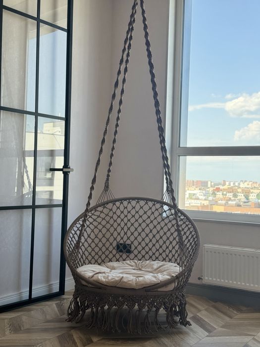 Качеля по технике макраме