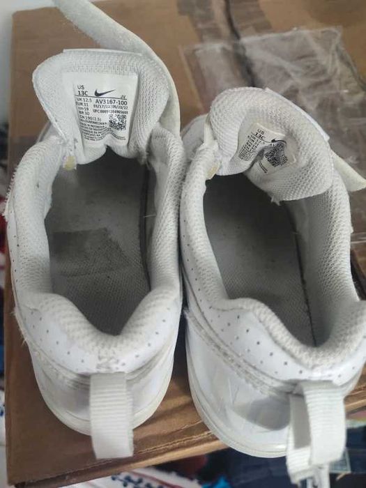 Adidași copii Nike, albi, mărimea 31