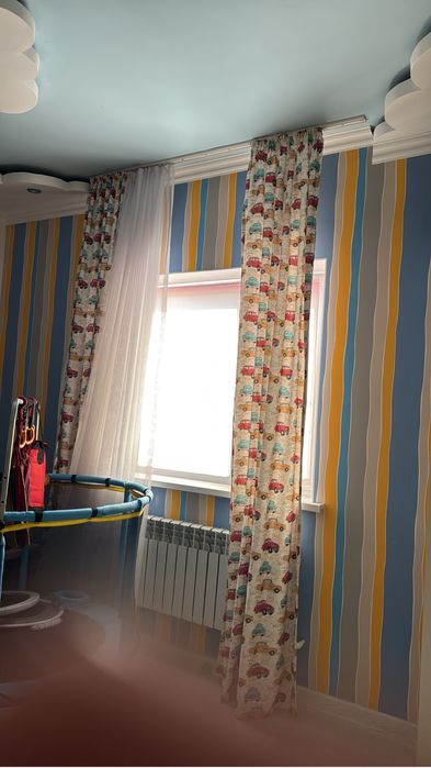 Детский люстра мен штор сатылады