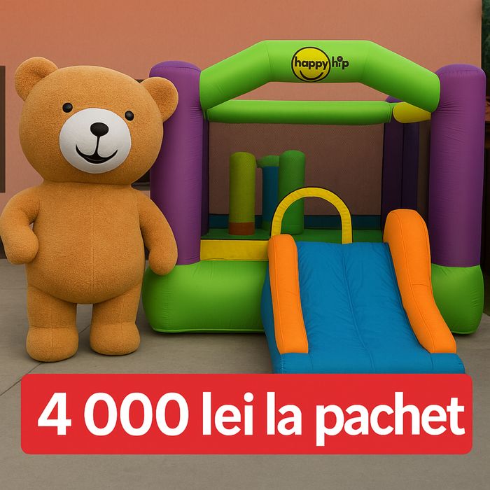 Topogan gonflabil si urs gonflabil Teddy bear