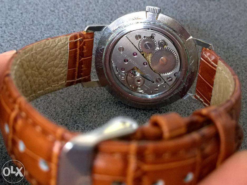 Ceas Doxa Argintiu indicatori aurii 17 Rubini stare fb curea piele