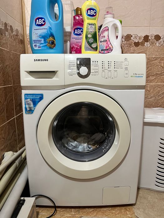Стиральная машина Samsung 6 кг, рабочая, EcoBubble