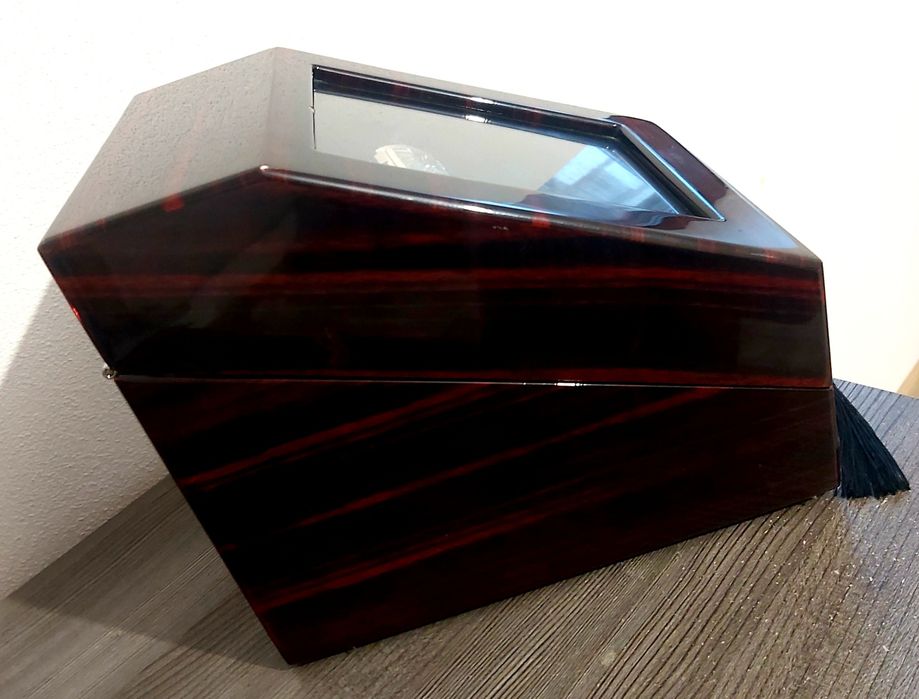 Watch Winder Lux din Lemn – Cutie Întoarcere Ceasuri Automate (2+3), L