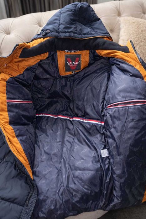 мъжко яке зимно ново тъмно синьо дебело дълго