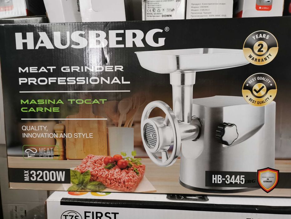 Мощна електрическа месомелачка 1200w 1800w 3200w