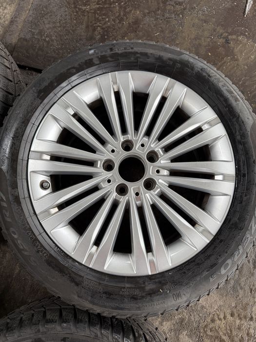 Jante Aliaj 17" Mercedes cu Anvelope Iarna Pirelli