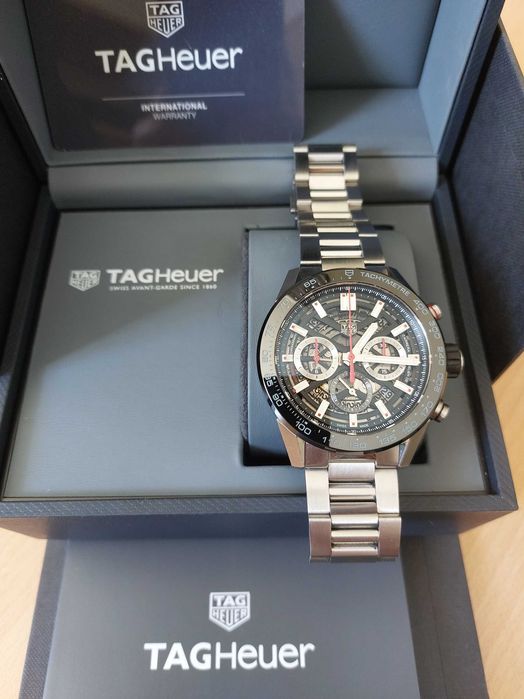 TAG Heuer Carrera 45mm Skeleton Chronograph Caliber 02