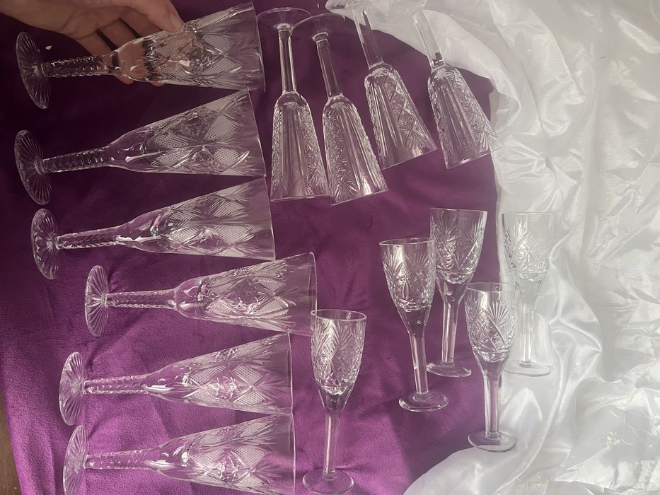 Хрустальные фужеры СССР