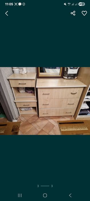 Шкаф 2 комод сатылад