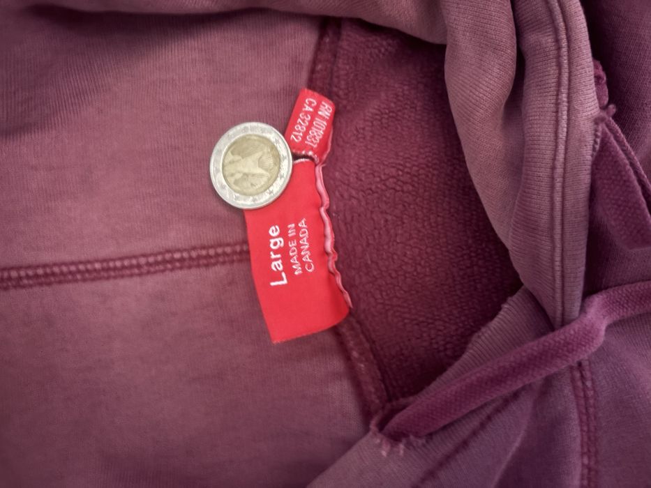Supreme Box Logo Hoodie Burgundy FW11 Large цената е по договаряне !!!