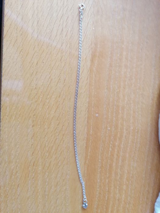 Сребърна гривничка с дебела плетка