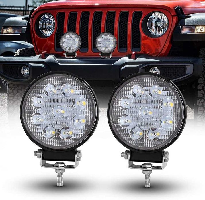 27W LED Диоден халоген с 9 диода - 12/24V