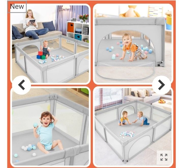 Сгъваема кошара за игра различни размери