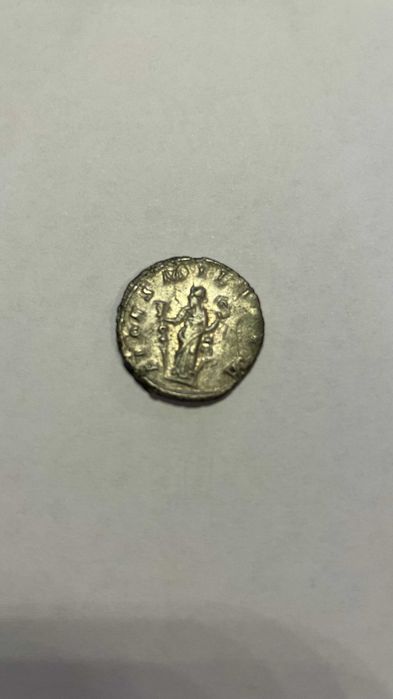 Moneda Denarius roman Valerianus 253 D.C Argint