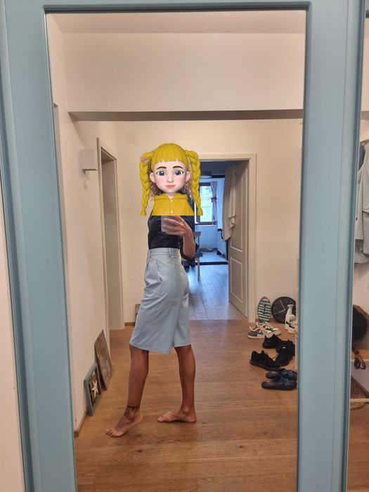 Pantaloni Nissa talie inalta