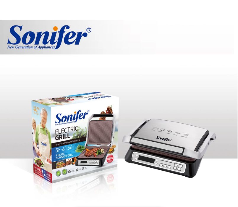 Доставка! Электрический гриль Sonifer SF-6156