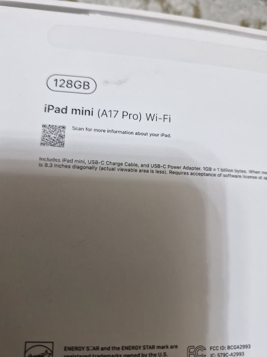 Ipad mini 7.  128/Wi fi