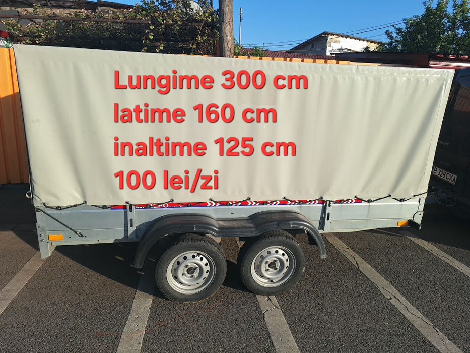 Inchiriez/inchiriere/transport remorca marfa diverse dimensiuni 750 kg -60 lei