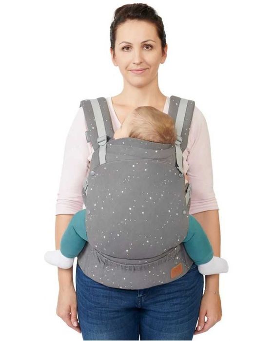 Ергономична раница KinderKraft - Huggy, звездички