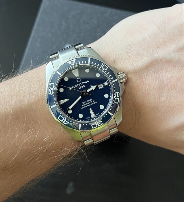Като НОВ Certina 43mm 300m Powermatic 80 DS Action C032.607.11.041.00