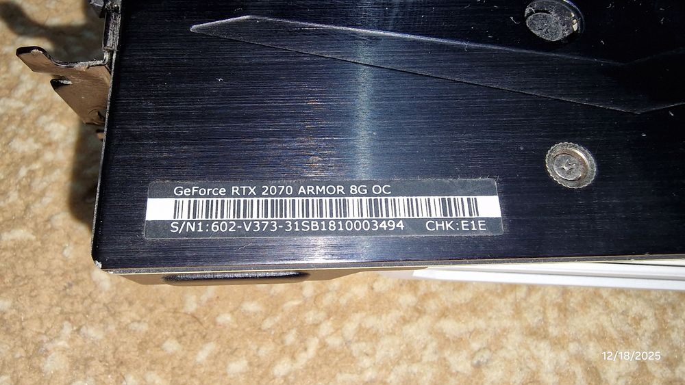 Placa video RTX 2070 8gb 256bit