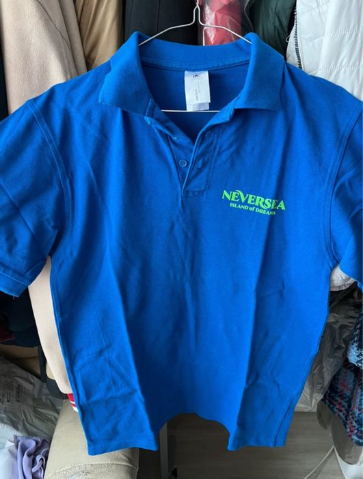 Tricou polo albastru