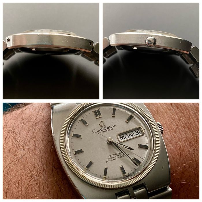 Ceas Omega Constellation Automatic C Line Bezel Aur Alb