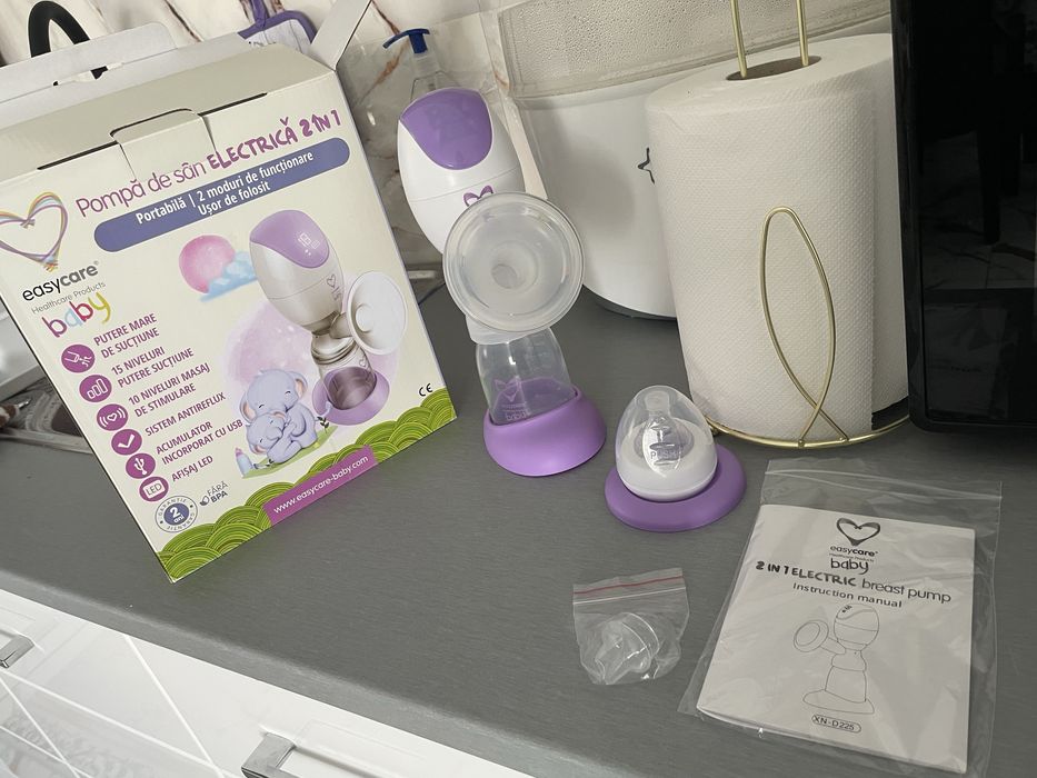 Pompa de san electrica 2in1 EasyCare Baby, Portabila