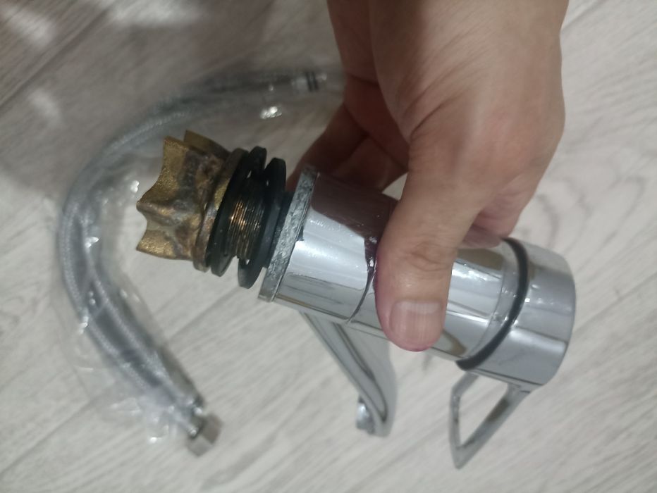 Смеситель в рабочем состоянии