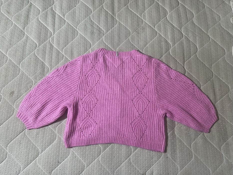 Tommy Hilfiger вълнена дамска жилетка  розово