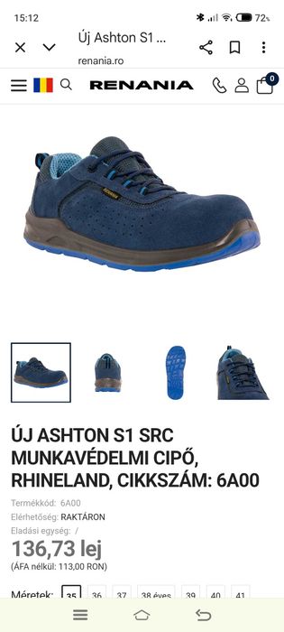 Pantof de lucru matiné 45 46 stare noua