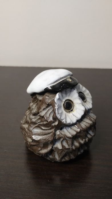 Изключително сладки фигурки на бухалчета. Арт керамика.