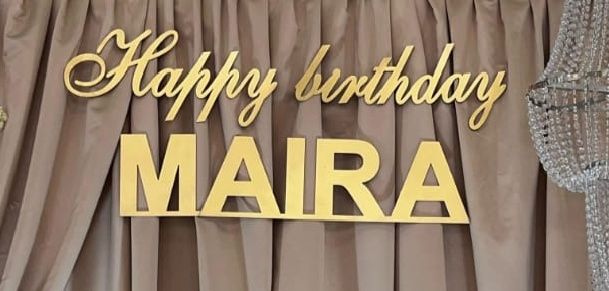 Надписи из ПВХ, на свадьбу, юбилей, бесик той