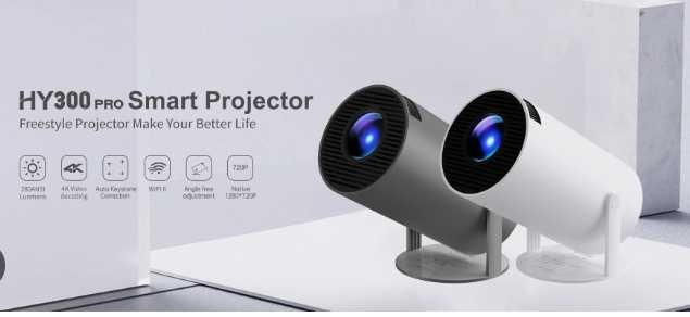 %PRO+ видео проектор до 130 инча екран 4K с Android 11 Youtube Netflix