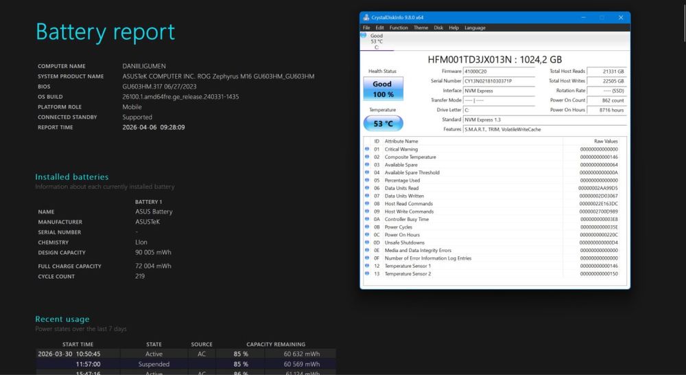 Игровой ноутбук | Asus ROG Zephyrus | Новое состояние