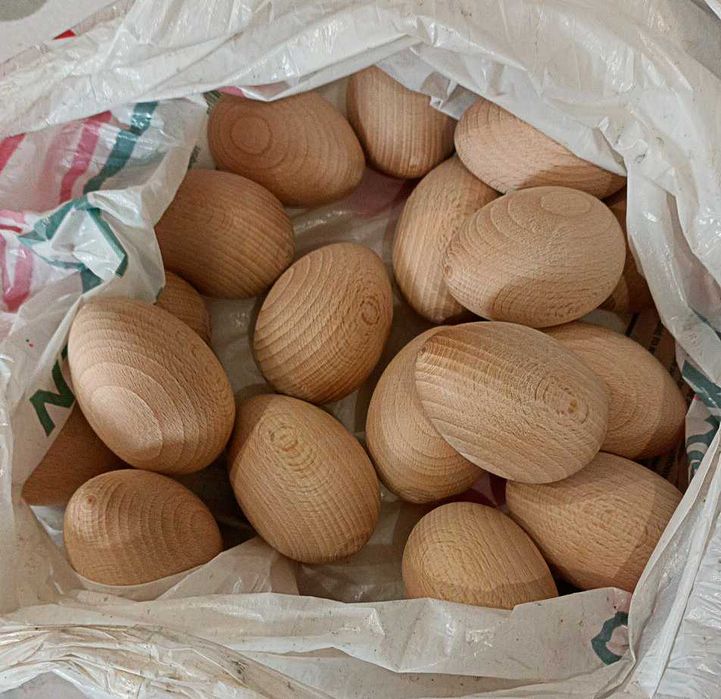 Букови дървени яйца-заготовка