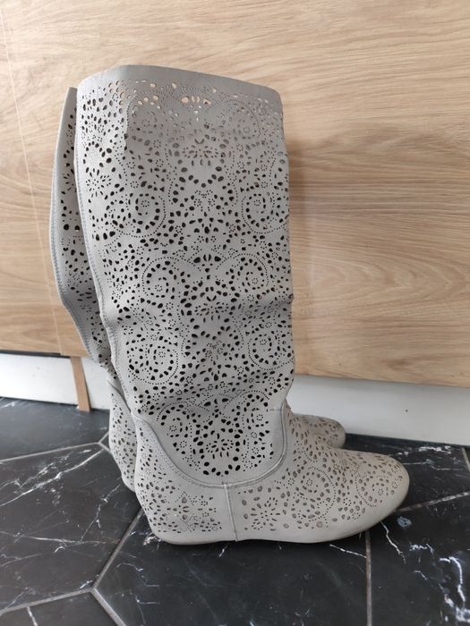 Летни ботуши естествена кожа