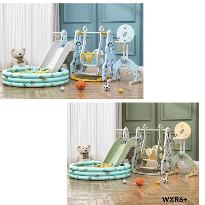 игровой комплекс горка качеля бассейн