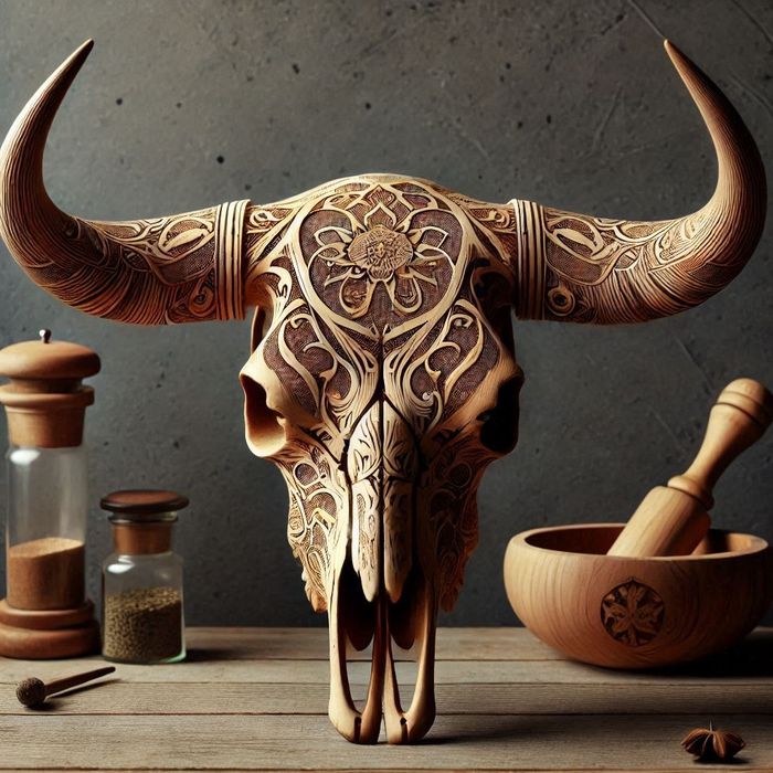 Череп от бик или кон (декорация)